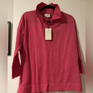 NWT Tuckernuck Pink Clayton Polo M/L